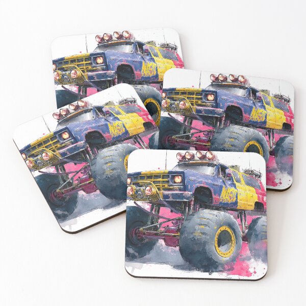 Item preview, Monster Trucks Blazing Trails Through Wilderness designed and sold by Piotrek0001.