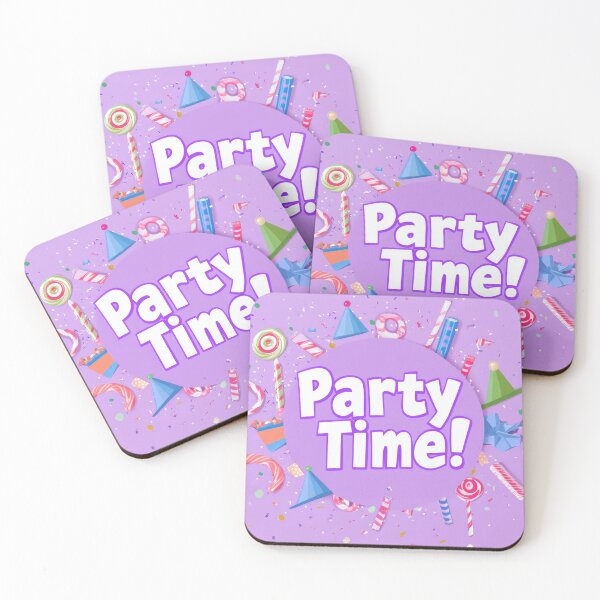 Item preview, Celebrate joyfully with a vibrant party time logo designed and sold by MiraCleAI.