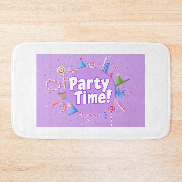 Item preview, Celebrate joyfully with a vibrant party time logo designed and sold by MiraCleAI.