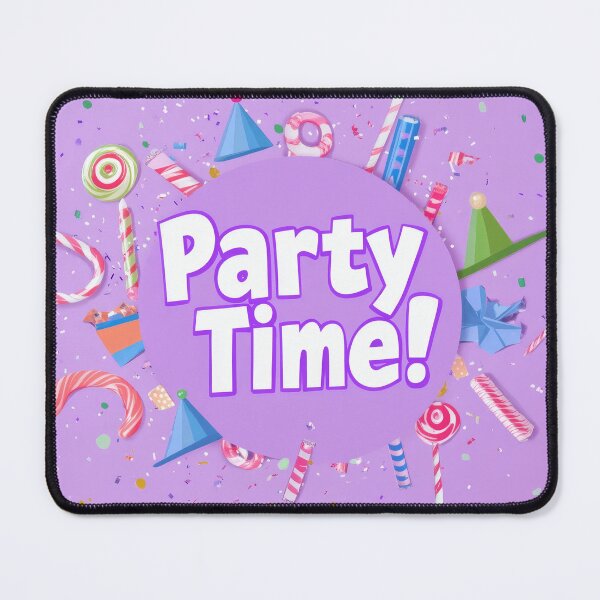 Item preview, Celebrate joyfully with a vibrant party time logo designed and sold by MiraCleAI.
