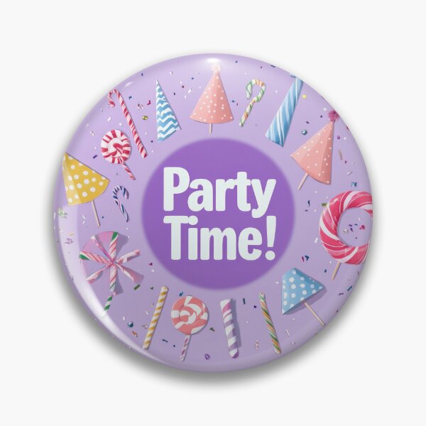 Item preview, Celebrate joyfully with a vibrant party time logo designed and sold by MiraCleAI.