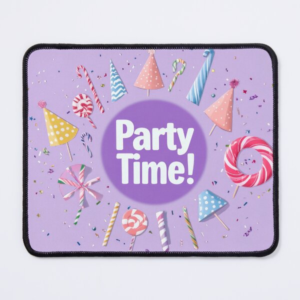 Item preview, Celebrate joyfully with a vibrant party time logo designed and sold by MiraCleAI.