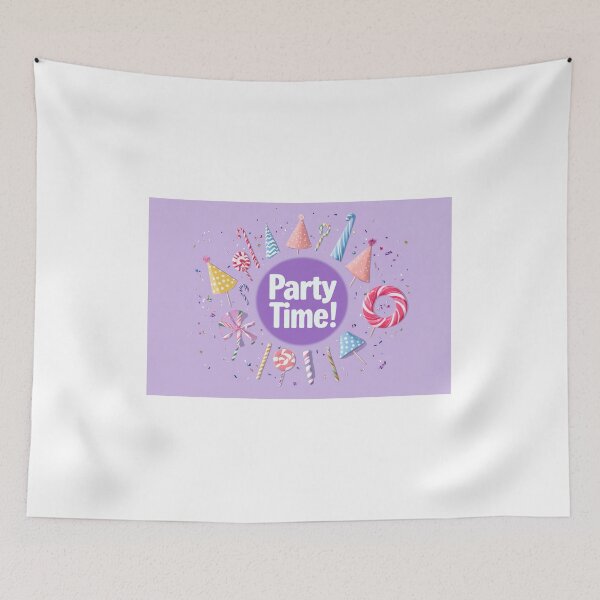 Item preview, Celebrate joyfully with a vibrant party time logo designed and sold by MiraCleAI.
