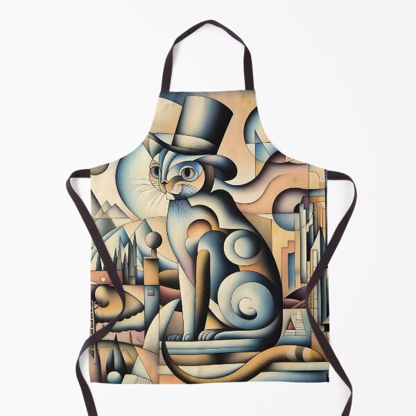 Item preview, Art Deco Abstract Cat designed and sold by Intriguing Designs.