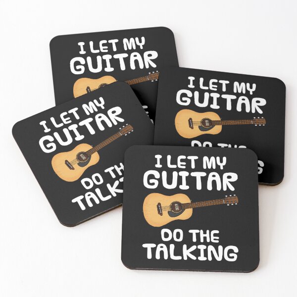 Item preview, I Let My Guitar Do The Talking, Acoustic Guitarist Introvert designed and sold by doodlerob.