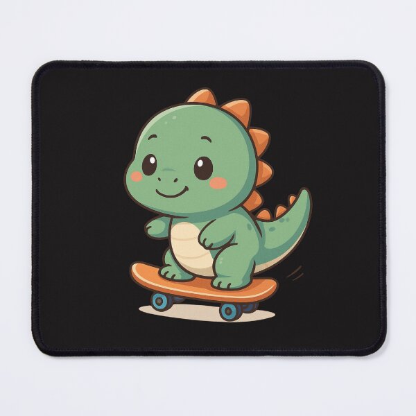 Item preview, Dino-Kun's Skateboarding Adventure - Cute Chibi Dinosaur designed and sold by ColorSplash123.