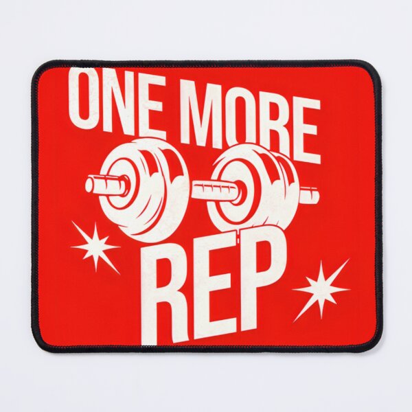 Item preview, One More Rep - Motivational Gym Workout Design for Fitness Enthusiasts designed and sold by PrintPulseVibe.