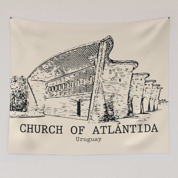 Item preview, Church of Atlántida - Uruguay designed and sold by Lakeric Cityscapes.