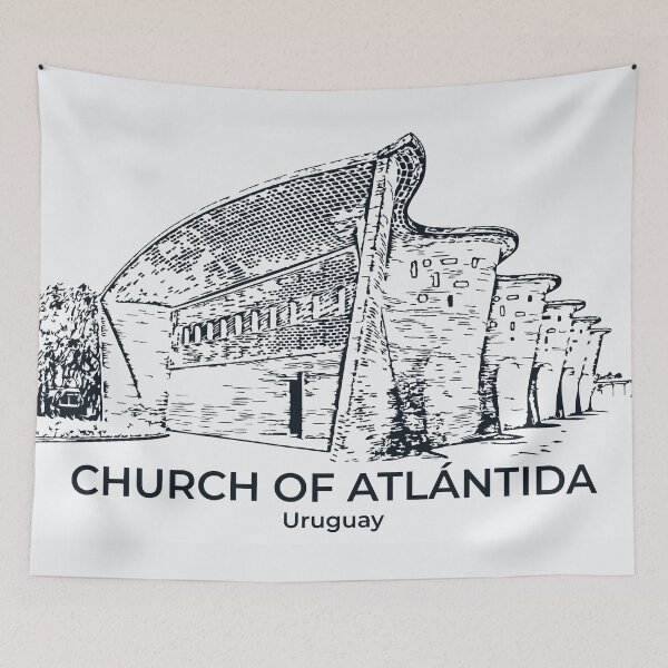 Item preview, Church of Atlántida - Uruguay designed and sold by Lakeric Cityscapes.