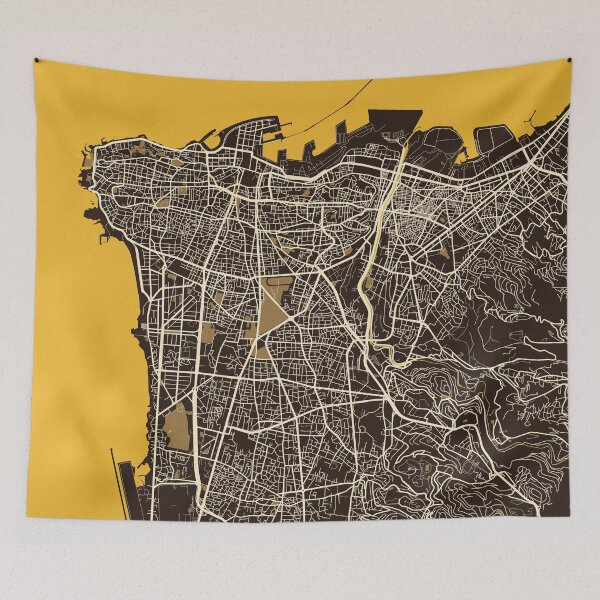 Item preview, Beirut City Map of Lebanon - Pastel designed and sold by deMAP.