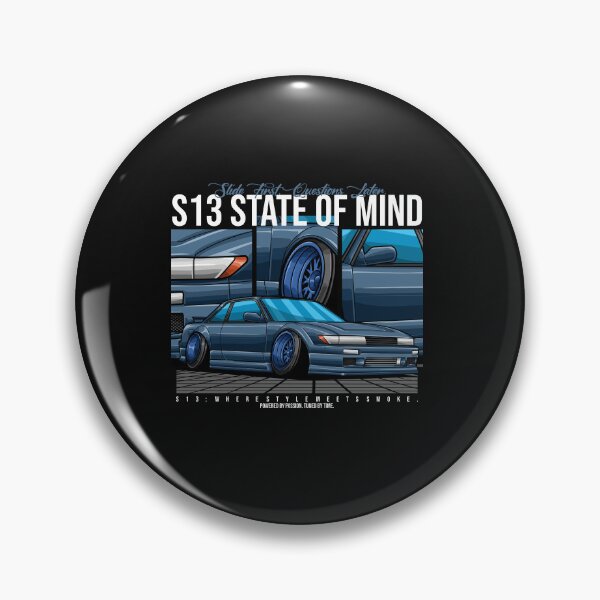 Item preview, Nissan Silvia S13 Vector Art | Classic JDM Drift Car Design designed and sold by TrilogyMerch.