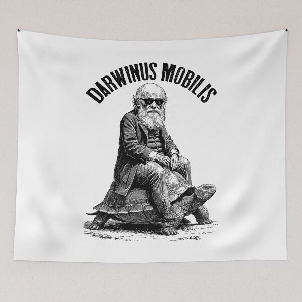 Item preview, Funny Charles Darwin Tortoise Darwinus Mobilis Evolution designed and sold by GrandeDuc.