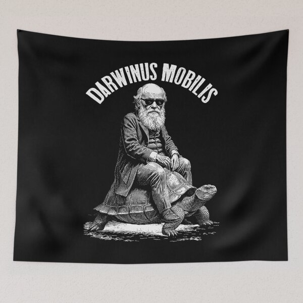 Item preview, Funny Charles Darwin Tortoise Darwinus Mobilis Evolution designed and sold by GrandeDuc.