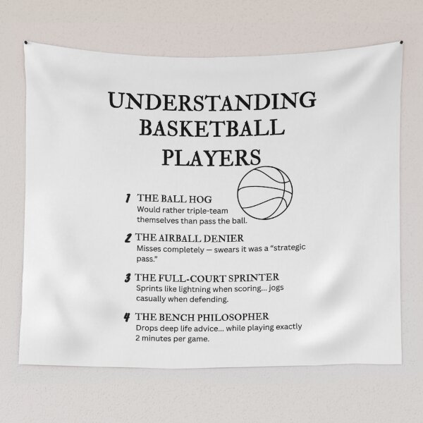 Item preview, Understanding Basketball Players  – Funny Hoops Life Humor designed and sold by PsyFlow35.