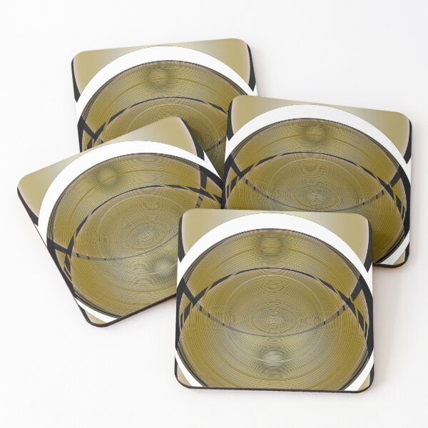 Item preview, "Earthy Brown Circles – Modern Abstract Geometric Art designed and sold by NB-Artmagic.