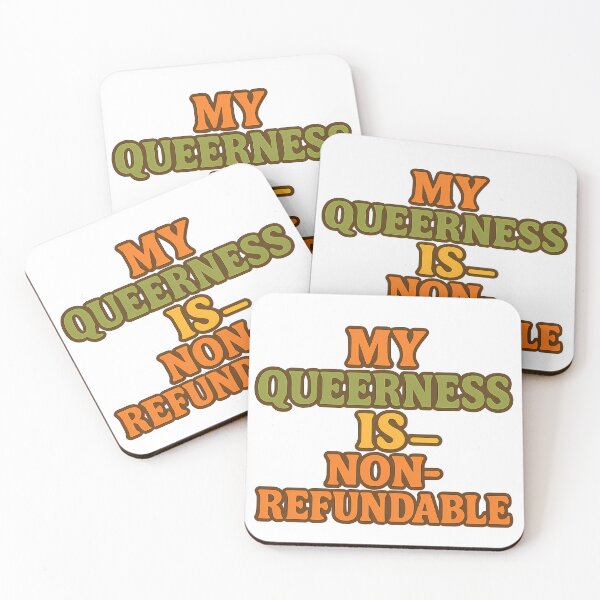 Item preview, My Queerness is Non-Refundable – Bold Pride Typography designed and sold by Haus Of Sin.