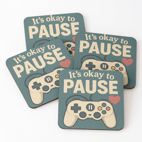 Item preview, Its Okay to Pause - Gamer Mental Health designed and sold by creativeideasfs.