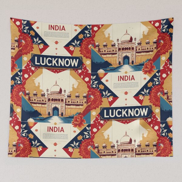 Item preview, Lucknow India Vintage Travel Tourism  designed and sold by TravelersGems.