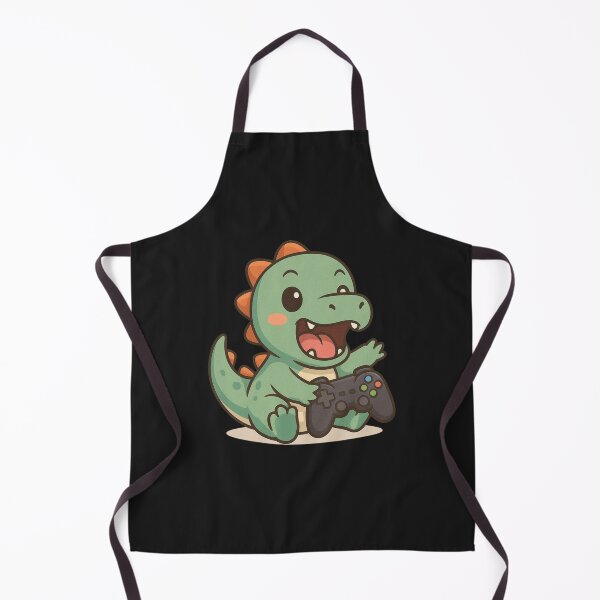 Item preview, Gamer Rex - Chibi T-Rex with Gaming Controller in a Fun Pose designed and sold by ColorSplash123.