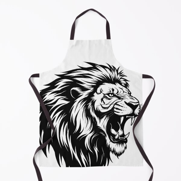 Item preview, Lion, white and black. designed and sold by OmikronStore.