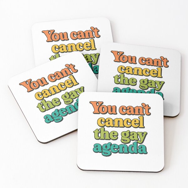 Item preview, You Can't Cancel the Gay Agenda – Bold Pride Text designed and sold by Haus Of Sin.