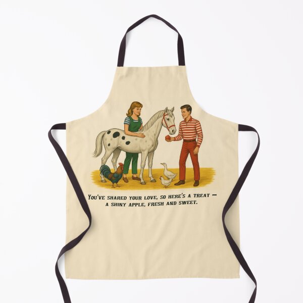 Item preview, Vintage 1960s Style Young Couple Love Pony and Animals designed and sold by Maljonic.