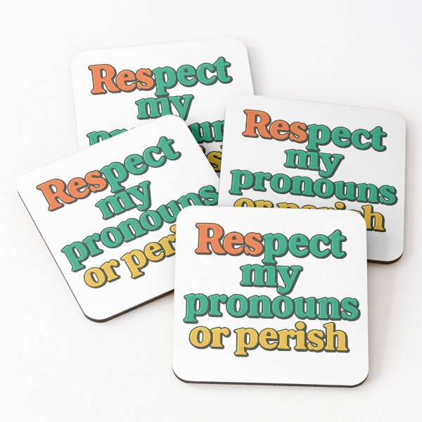 Item preview, Respect My Pronouns or Perish – Bold, Retro Pride Art designed and sold by Haus Of Sin.