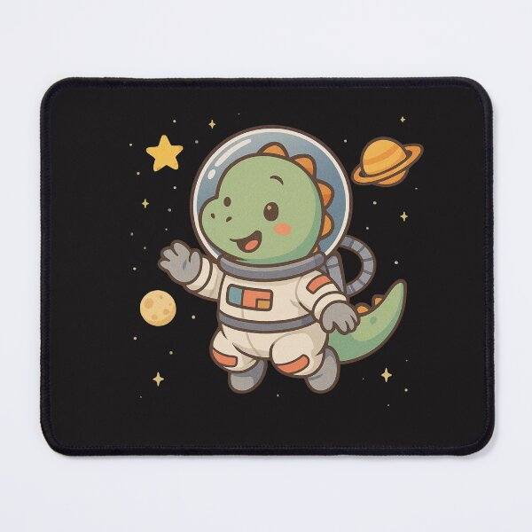 Item preview, Astronaut Dino - Chibi Dinosaur Floating in Space designed and sold by ColorSplash123.