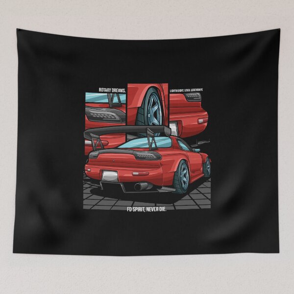 Item preview, Mazda RX-7 FD3S Vector Art | JDM Legend Rotary Car Design designed and sold by TrilogyMerch.