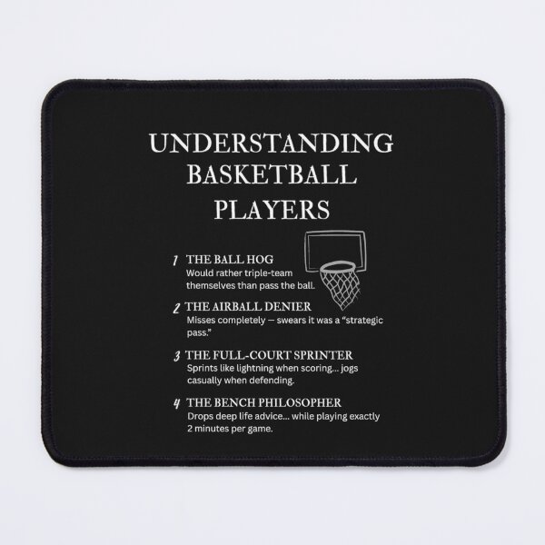 Artikelvorschau, Basketballspieler verstehen – Lustiger Basketball-Lebenshumor – Schwarz entworfen und verkauft von PsyFlow35.