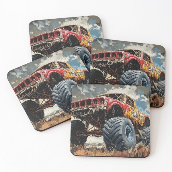 Item preview, Monster Trucks Tearing Up the Rugged Earth designed and sold by Piotrek0001.