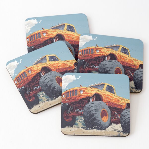 Item preview, Heavy Duty Monster Trucks in Vivid Paintings designed and sold by Piotrek0001.
