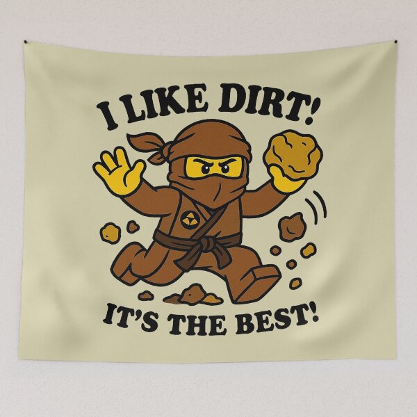 Item preview, Dirt Loving Earth Ninja designed and sold by zzz888.
