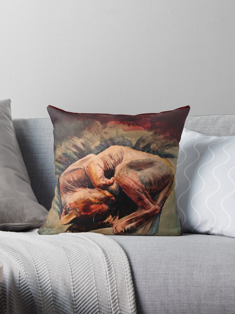 sphynx cat pillow