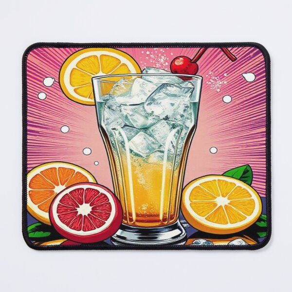 Item preview, An atmospheric drink artwork – a hyper-realistic cocktail with detailed ice crystals designed and sold by FotoworldEdel.