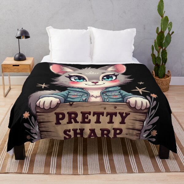 Item preview, Pretty Sharp – Clever Kawaii Lynx by LaLi Designs designed and sold by LaLi-Designs.