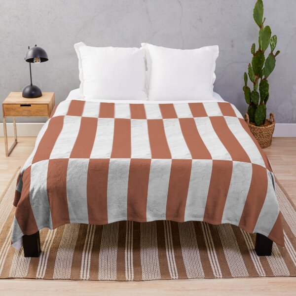 Item preview, Clay color and white marble geometric stripe pattern designed and sold by by-jwp.