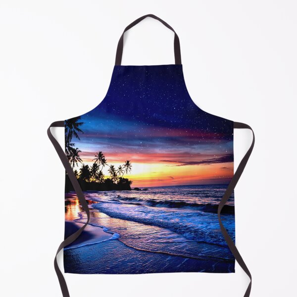 Item preview, Tropical Beach Sunset Under Starry Night Sky designed and sold by Exodoi.