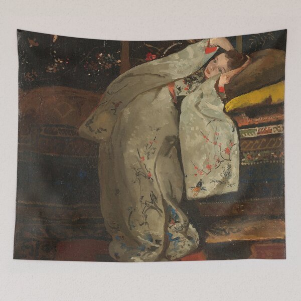 Item preview, Girl in white kimono by George Breitner 1894 designed and sold by Photopat.