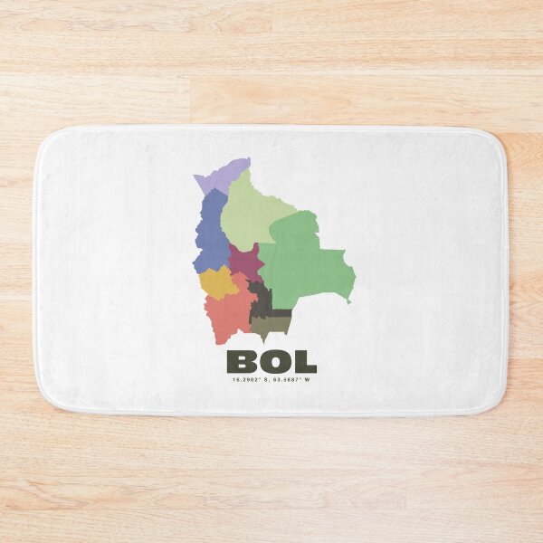 Item preview, Bolivia Map Art - Minimalist Bolivia Design designed and sold by CartoPrints.