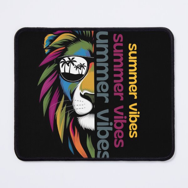 Item preview,  Lion in Sunglasses, Lion, Colorful Lion, Lion with Sunglasses,  Summer Vibes, Lion Art, Summer Lion designed and sold by KolorellaS.