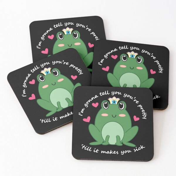 Item preview, Frog (I'm Gonna Tell You You're Pretty)(White Text) designed and sold by libertyp1006.