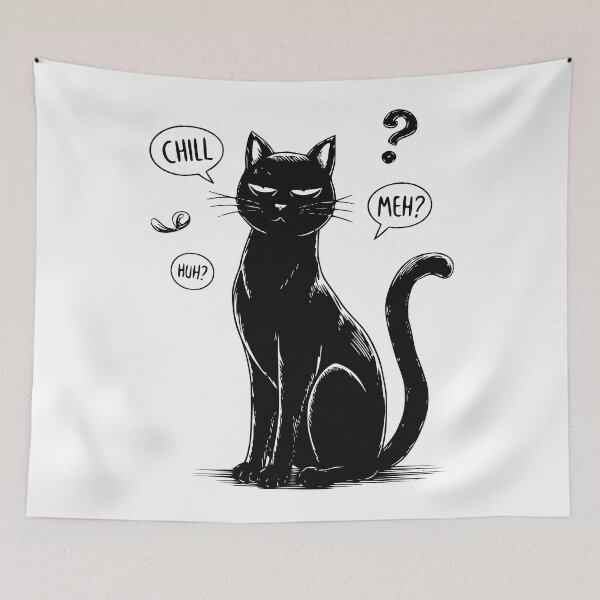 Item preview, Black & white cat designed and sold by clodij.