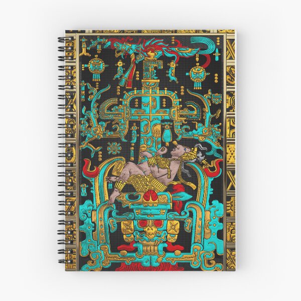 Item preview, Lid of The Great Tomb of Pakal - Palenque Astronaut over Black No.2  designed and sold by Serge Averbukh Art Studio.