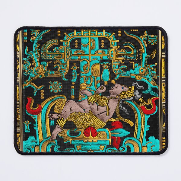 Item preview, Lid of The Great Tomb of Pakal - Palenque Astronaut over Black No.2  designed and sold by Serge Averbukh Art Studio.