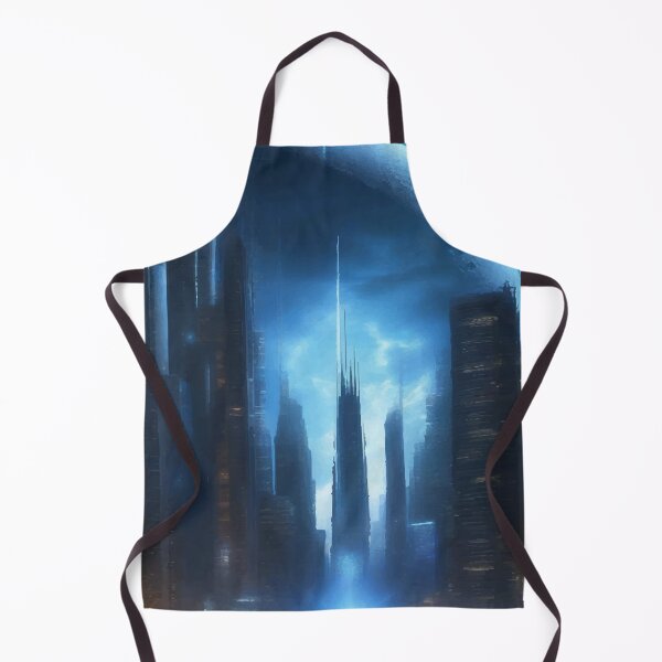 Item preview, Beyond the Neon Horizon – Futuristic Cityscape designed and sold by AbstractAnom.