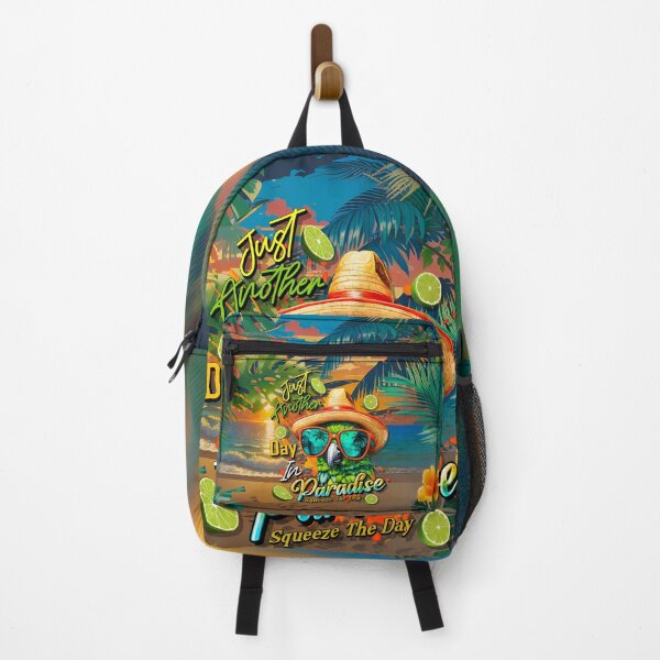 Item preview, Just Another Day in Paradise Squeeze the Day Parrot Tropical Summer Citrus designed and sold by MindWave THC.