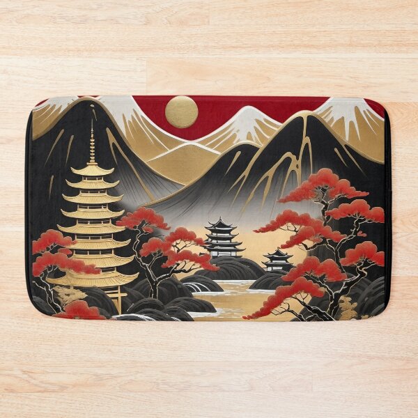 Item preview, Mystical Mornings of Japan - Sakura Spirits and Shadowed Peaks designed and sold by Serge Averbukh Art Studio.