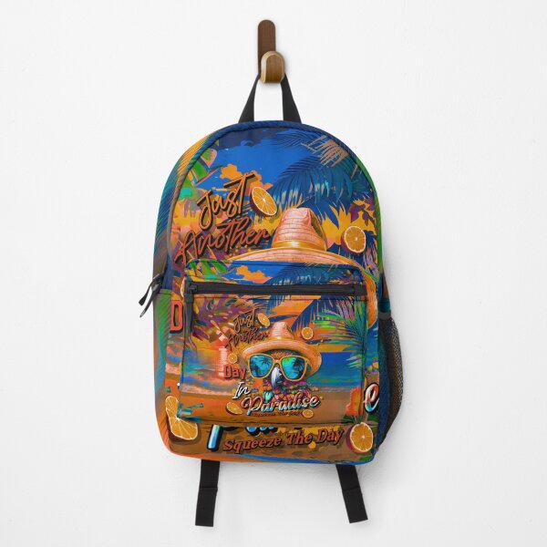 Item preview, Just Another Day in Paradise Squeeze the Day Parrot Tropical Summer Citrus designed and sold by MindWave THC.