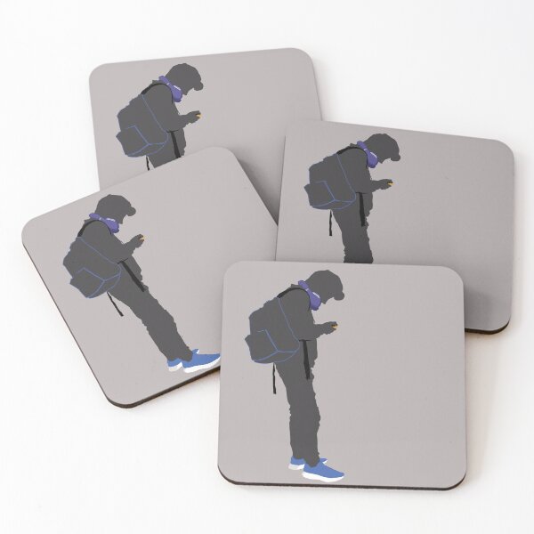 Item preview, Silhouette of a Man Staring into a Phone designed and sold by WordyDreams.